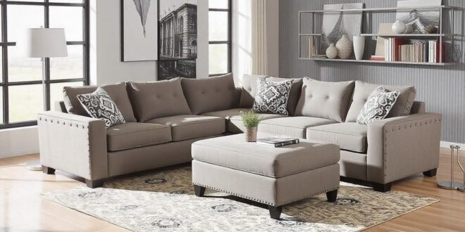 L-Shaped Sofas with Ottoman